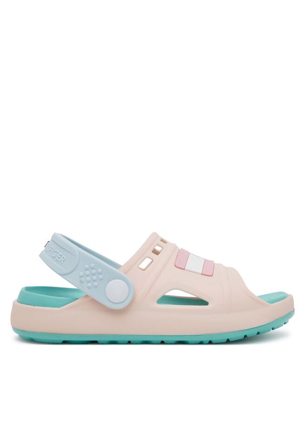 TOMMY HILFIGER - Sandały Tommy Hilfiger. Kolor: różowy