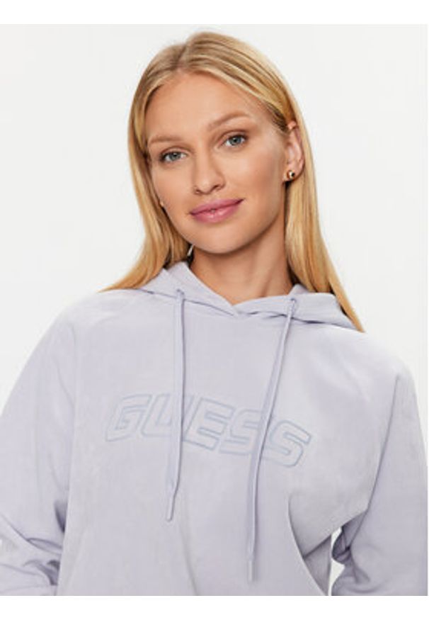 Guess Bluza Euphemia V2BQ01 KBC00 Niebieski Regular Fit. Kolor: niebieski. Materiał: syntetyk