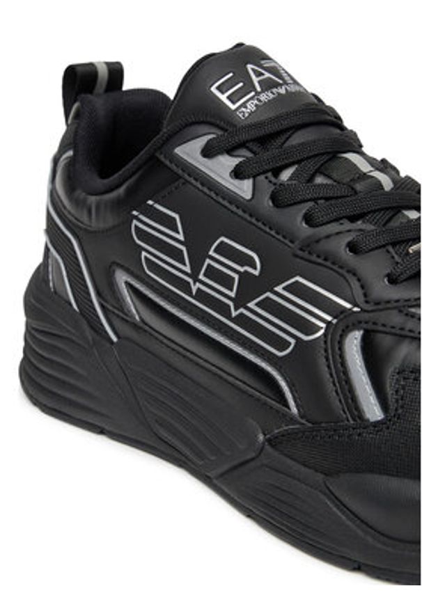 EA7 Emporio Armani Sneakersy 7X000306 AF18446 MC032 Czarny. Kolor: czarny. Materiał: skóra