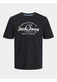 Jack & Jones - Jack&Jones Komplet t-shirt i spodenki Forest 12256951 Czarny Standard Fit. Kolor: czarny. Materiał: syntetyk