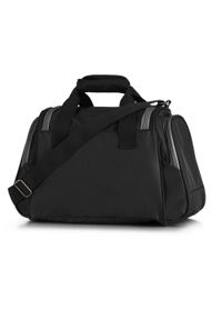 Wittchen - Mała miękka torba podróżna dwukolorowa. Kolor: czarny, szary, wielokolorowy. Materiał: poliester #3