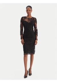 Rinascimento Sukienka koktajlowa CFC0126401003 Czarny Slim Fit. Kolor: czarny. Materiał: syntetyk. Styl: wizytowy #1