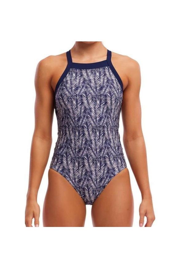 FUNKITA - Damski strój do pływania Funkita Pressure Palm - Sky Hi. Kolor: wielokolorowy