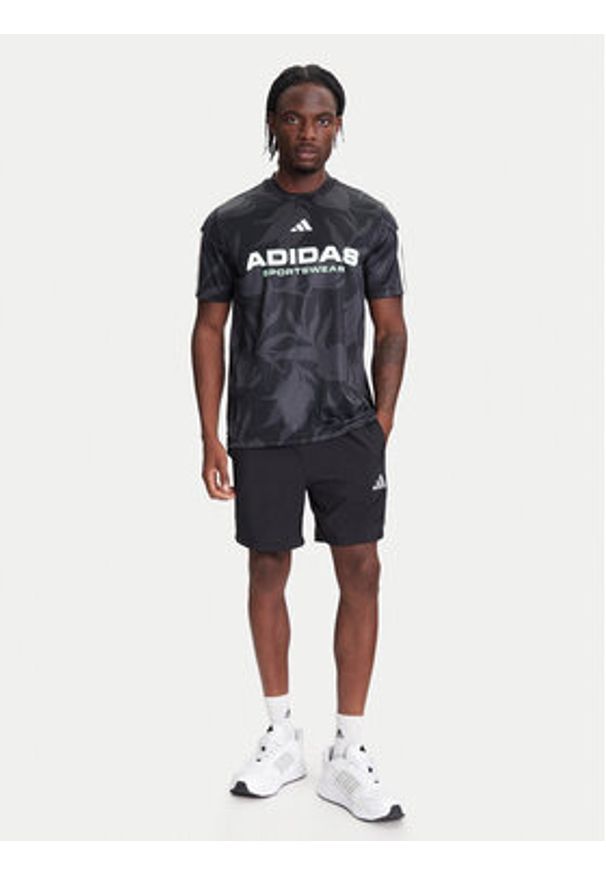 Adidas - adidas T-Shirt Common Goal JW0247 Czarny Regular Fit. Kolor: czarny. Materiał: syntetyk