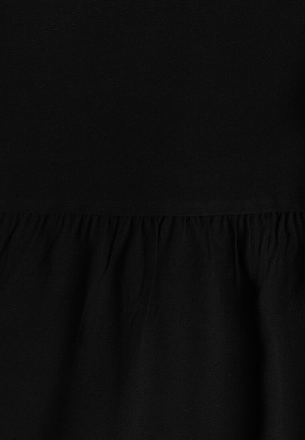 Renee - Czarna Rozkloszowana Spódnica Maxi z Wiskozy z Materiałowymi Paskami Wintelis. Okazja: na imprezę, na co dzień, na spotkanie biznesowe. Kolor: czarny. Materiał: materiał, wiskoza. Wzór: kolorowy, paski. Sezon: lato. Styl: wakacyjny, casual, biznesowy, elegancki