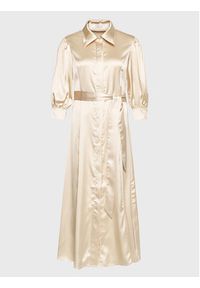Glamorous Sukienka koszulowa GS0470 Beżowy Regular Fit. Kolor: beżowy. Materiał: syntetyk. Typ sukienki: koszulowe #3
