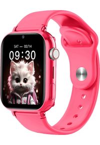 Maxcom Fit FW59 KIDDO 4G różowy. Rodzaj zegarka: smartwatch. Kolor: różowy. Styl: młodzieżowy, casual