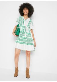 bonprix - Sukienka ciążowa i do karmienia ze zrównoważonej wiskozy. Kolekcja: moda ciążowa. Kolor: zielony. Materiał: wiskoza #2