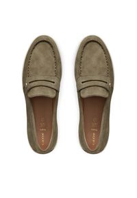 Geox Mokasyny D Xand 3 D550ZD 00022 C3016 Khaki. Kolor: brązowy. Materiał: zamsz, skóra #5