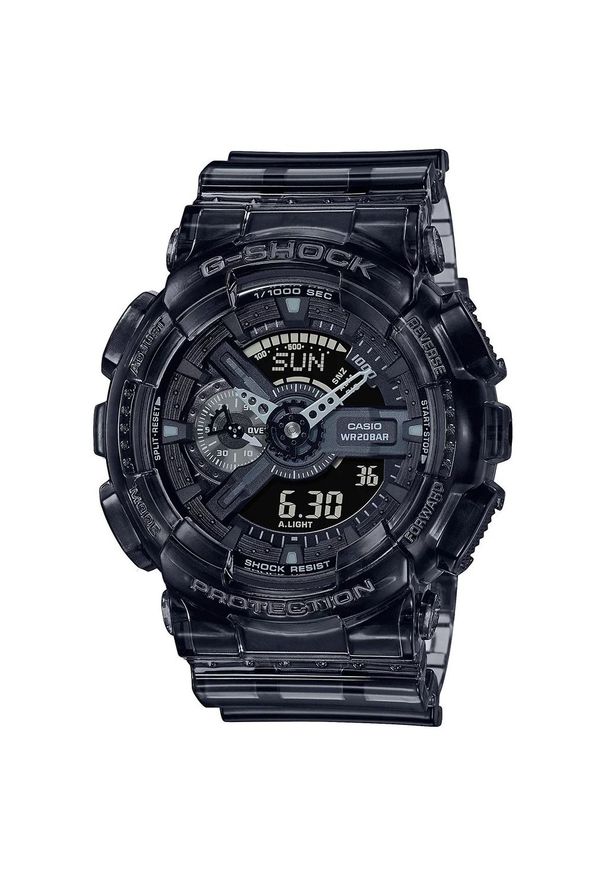 G-Shock - G-SHOCK ZEGAREK Classic Black Skeleto GA-110SKE-8AER. Rodzaj zegarka: analogowe