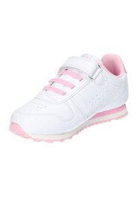 Buty sportowe White American Club ES66/22 białe różowe. Okazja: na co dzień. Kolor: wielokolorowy, biały, różowy. Materiał: skóra ekologiczna, kauczuk, materiał