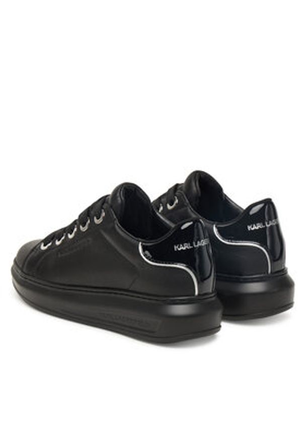 Karl Lagerfeld - KARL LAGERFELD Sneakersy KL62519E Czarny. Kolor: czarny. Materiał: skóra