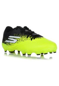 skechers - Dziecięce buty piłkarskie Skechers Razor 1.5 FG. Kolor: wielokolorowy, czarny. Materiał: materiał, syntetyk, tkanina. Sport: piłka nożna