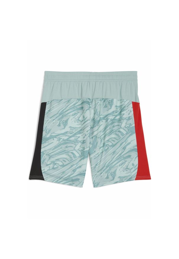 Puma - Męskie szorty bramkarskie AC Milan 25/26 PUMA Modern Mint For All Time Red Green. Kolor: czerwony, wielokolorowy, zielony. Materiał: tkanina