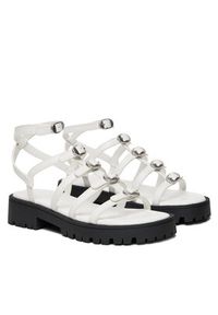 MARC JACOBS - Marc Jacobs Sandały The Tiki 2S5FSA001F06 Biały. Kolor: biały. Materiał: skóra