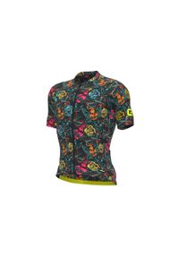 ALÉ CYCLING - Koszulka rowerowa męska Alé Cycling PR-R Tattoo. Kolor: szary, wielokolorowy. Sport: kolarstwo