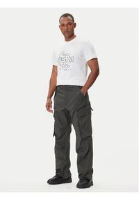 G-Star RAW - G-Star Raw Spodnie materiałowe R-3N D25224-D191 Szary Straight Fit. Kolor: szary. Materiał: bawełna #5