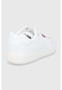 Levi's® - Levi's Buty Munro kolor biały. Okazja: na spotkanie biznesowe. Nosek buta: okrągły. Zapięcie: sznurówki. Kolor: biały. Materiał: guma #4