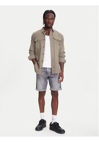 G-Star RAW - G-Star Raw Szorty jeansowe 3301 D10481-D535 Szary Slim Fit. Kolor: szary. Materiał: bawełna #4