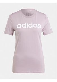 Adidas - adidas T-Shirt Essentials Logo IS2097 Fioletowy Slim Fit. Kolor: fioletowy. Materiał: bawełna #5