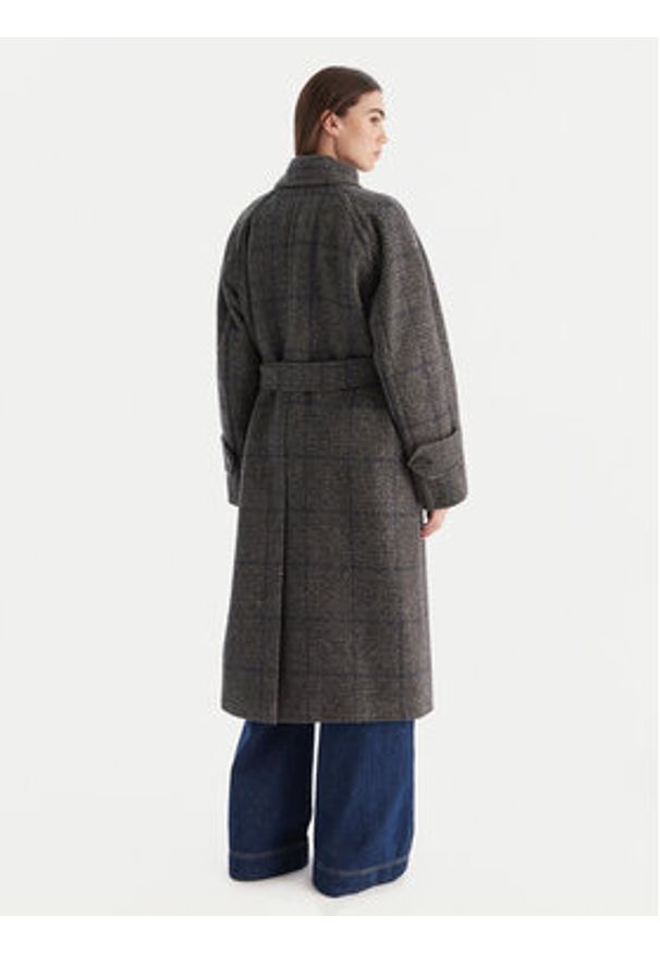 Weekend Max Mara Płaszcz wełniany Sestri 2525016122 Szary Regular Fit. Kolor: szary. Materiał: wełna