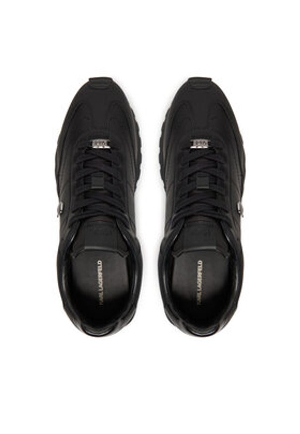 Karl Lagerfeld - KARL LAGERFELD Sneakersy KL51129E Czarny. Kolor: czarny. Materiał: skóra