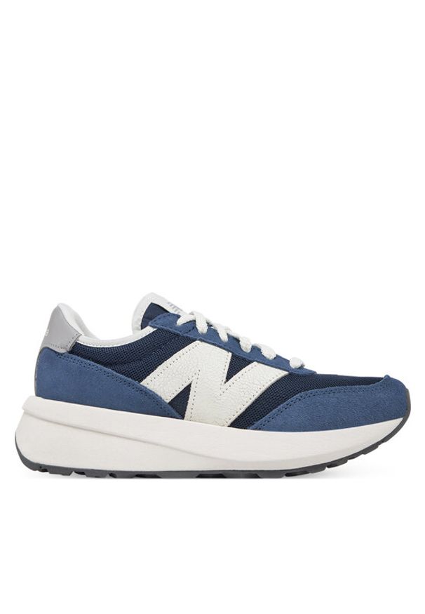 New Balance Sneakersy GS370AG Granatowy. Kolor: niebieski. Materiał: zamsz, skóra