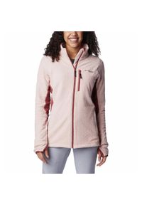columbia - Bluza Turystyczna Rozpinana Damska Columbia Titan Pass 3.0 Full Zip Fleece. Kolor: różowy. Styl: sportowy. Sport: turystyka piesza