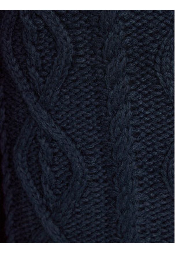INDICODE Sweter Bussel 35-597 Granatowy Regular Fit. Kolor: niebieski. Materiał: bawełna