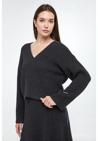 Pinko - Sweter damski z wełną Aphrodite PINKO. Materiał: wełna