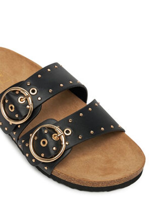 ONLY Shoes Klapki Onlmaxi-15 Pu Studs Buckle 15341190 Czarny. Kolor: czarny. Materiał: skóra