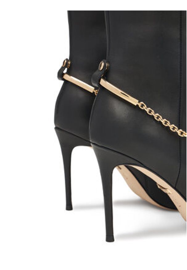 Marciano Guess Botki 5BGZ44 7324A Czarny. Kolor: czarny. Materiał: skóra