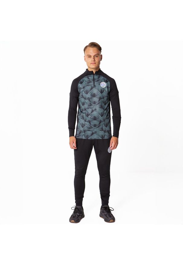 CHAMPIONS LEAGUE - Dres piłkarski dla dorosłych Champions League. Kolor: czarny. Materiał: dresówka. Sport: piłka nożna