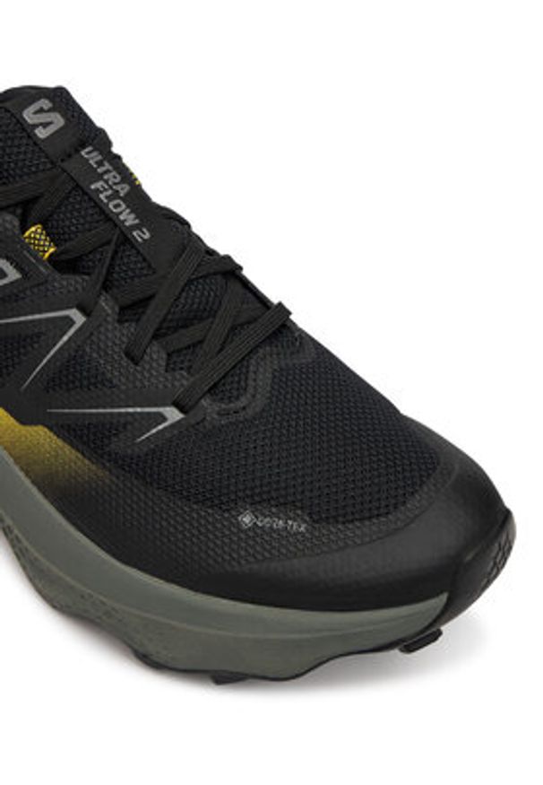 salomon - Salomon Buty do biegania Ultra Flow 2 Gore-Tex L47883200 Czarny. Kolor: czarny. Materiał: materiał. Technologia: Gore-Tex