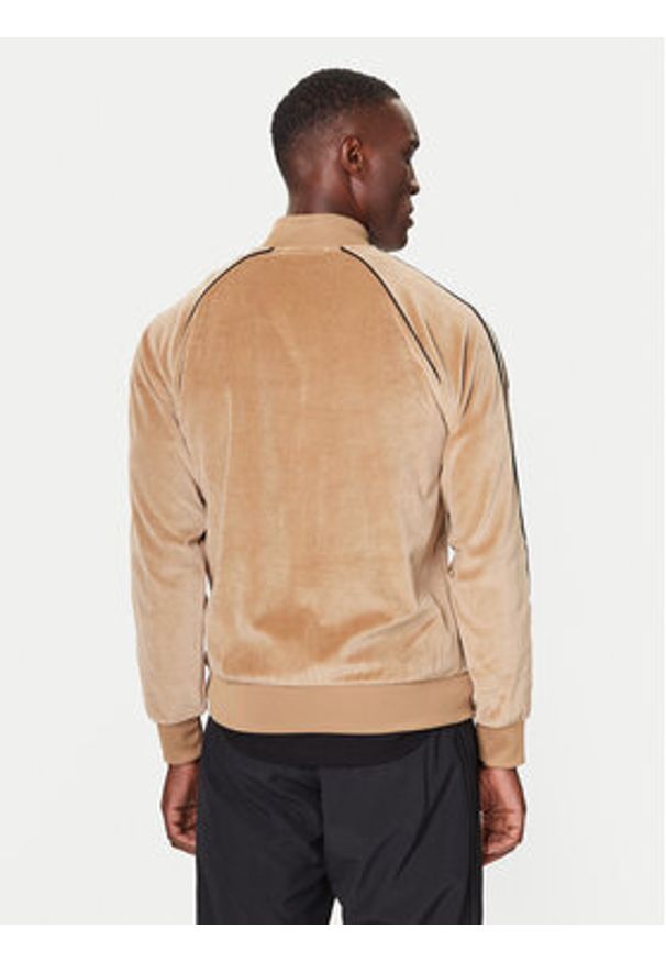 Adidas - adidas Bluza SST adicolor Velour JX1561 Beżowy Loose Fit. Kolor: beżowy. Materiał: bawełna, welur