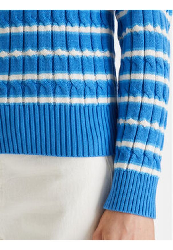 TOMMY HILFIGER - Tommy Hilfiger Sweter WW0WW47644 Niebieski Regular Fit. Kolor: niebieski. Materiał: bawełna