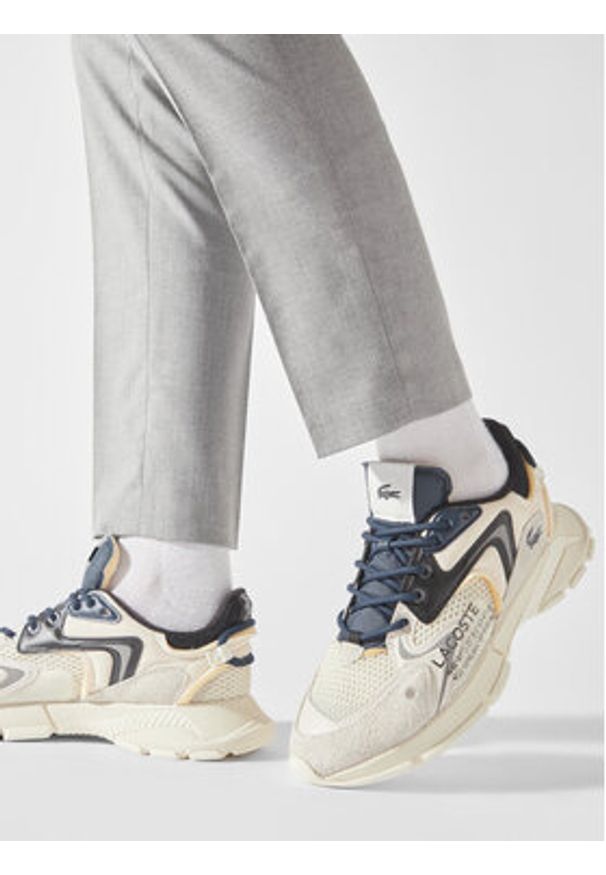 Lacoste Sneakersy L003 Neo 745SMA0001 Écru. Materiał: skóra
