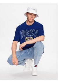 Tommy Jeans T-Shirt DM0DM16832 Niebieski Relaxed Fit. Kolor: niebieski. Materiał: bawełna #7