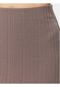 Gina Tricot Spódnica midi 18687 Beżowy Regular Fit. Kolor: beżowy. Materiał: bawełna #5
