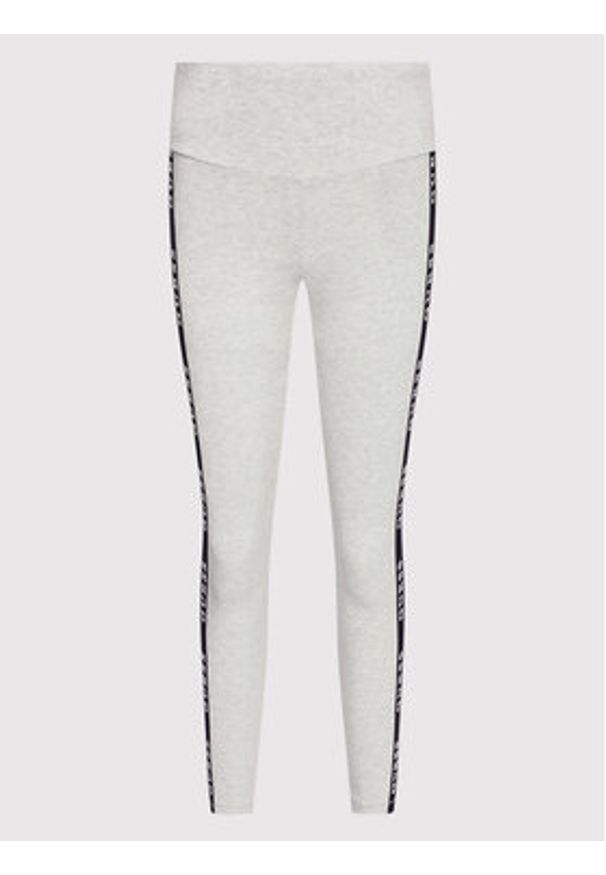 Guess Legginsy V2YB14 KABR0 Szary Slim Fit. Kolor: szary. Materiał: bawełna, syntetyk