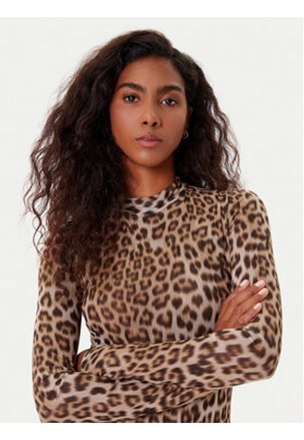 BARDOT - Bardot Sukienka koktajlowa Lea Printed 58853DB8 Brązowy Regular Fit. Kolor: brązowy. Materiał: syntetyk. Styl: wizytowy