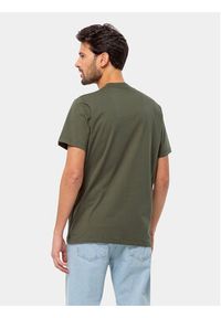 Jack Wolfskin T-Shirt Essential T 1808382 Khaki Regular Fit. Kolor: brązowy. Materiał: bawełna #2