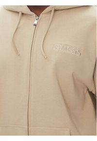 Guess Bluza U5RQ02 KCO31 Beżowy Regular Fit. Kolor: beżowy. Materiał: bawełna
