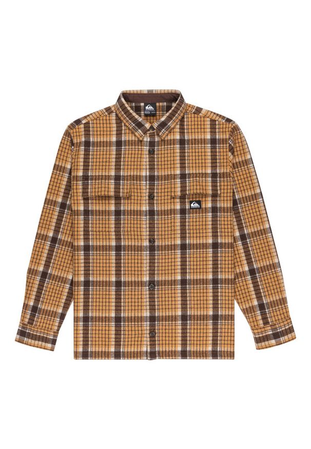 Quiksilver Koszula Yankee EQYWT04648 Beżowy Regular Fit. Kolor: beżowy. Materiał: wełna