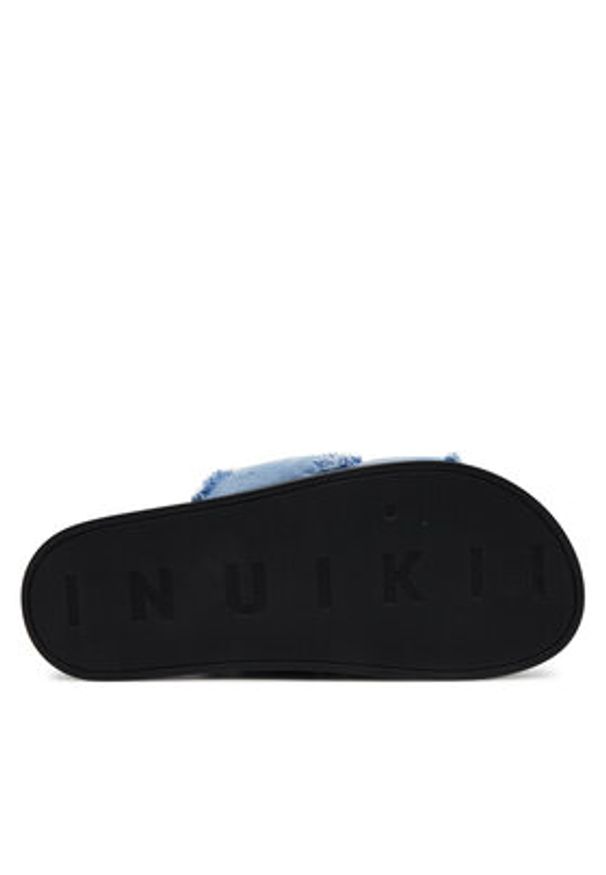 Inuikii Klapki Soft Crossed Jeans 70104-142 Błękitny. Kolor: niebieski. Materiał: materiał