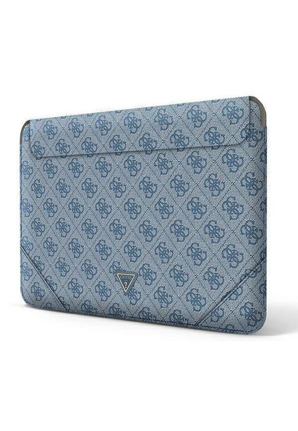 Guess 4G Uptown Triangle Logo Sleeve - 13" / 14" niebieski. Kolor: niebieski