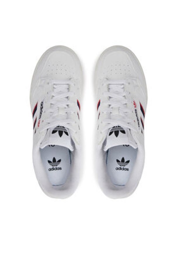 Adidas - adidas Sneakersy Continental 80 Stripes J FX6088 Biały. Kolor: biały. Materiał: syntetyk, skóra