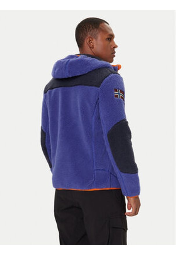 Napapijri Polar Yupik NP0A4GNS Granatowy Regular Fit. Kolor: niebieski. Materiał: syntetyk