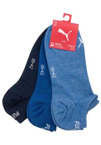 ZEAGLE - Skarpetki Puma Unisex Niskie - 3 Pary Wygodne i Oddychające. Kolor: fioletowy. Materiał: bawełna