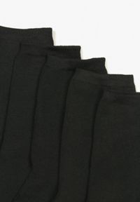 Born2be - 5- Pack Czarnych Skarpet Naesousa. Kolor: czarny. Materiał: prążkowany, bawełna #2